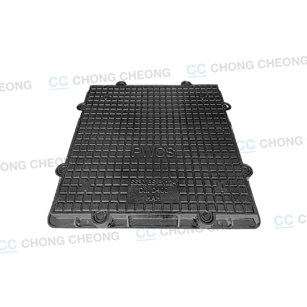 DUCTILE IRON HEAVY DUTY AIRTIGHT & WATERTIGHT DOUBLE SEAL MANHOLE COVER & FRAME (PWCS - 1000MM X 1000MM) (GRADE D400)