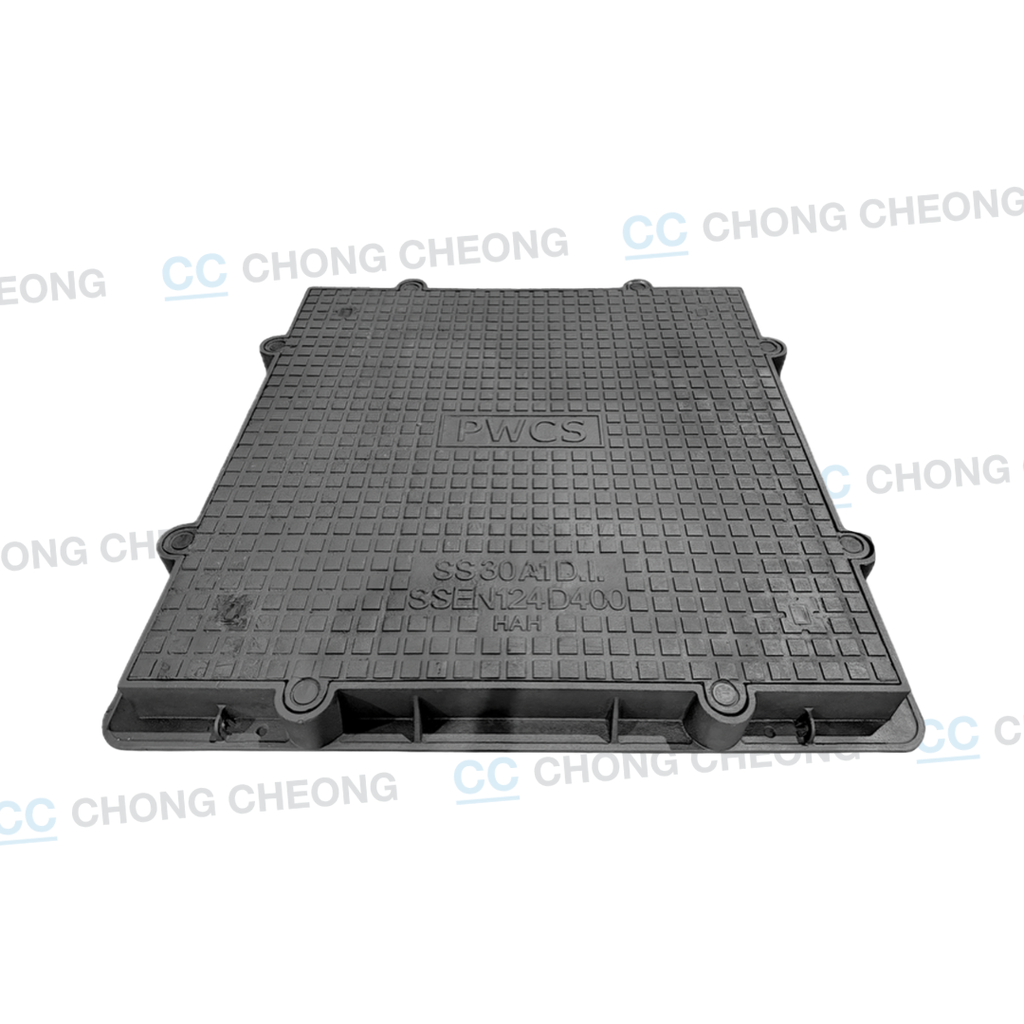 DUCTILE IRON HEAVY DUTY AIRTIGHT & WATERTIGHT DOUBLE SEAL MANHOLE COVER & FRAME (PWCS - 1200MM X 1200MM) (GRADE D400)