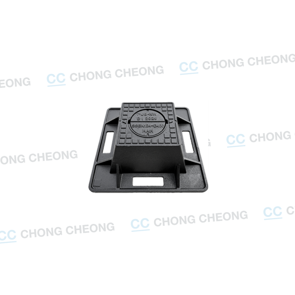 DUCTILE IRON SQUARE SURFACE/VALVE BOX (PUB/NW LABEL) (GRADE D400)