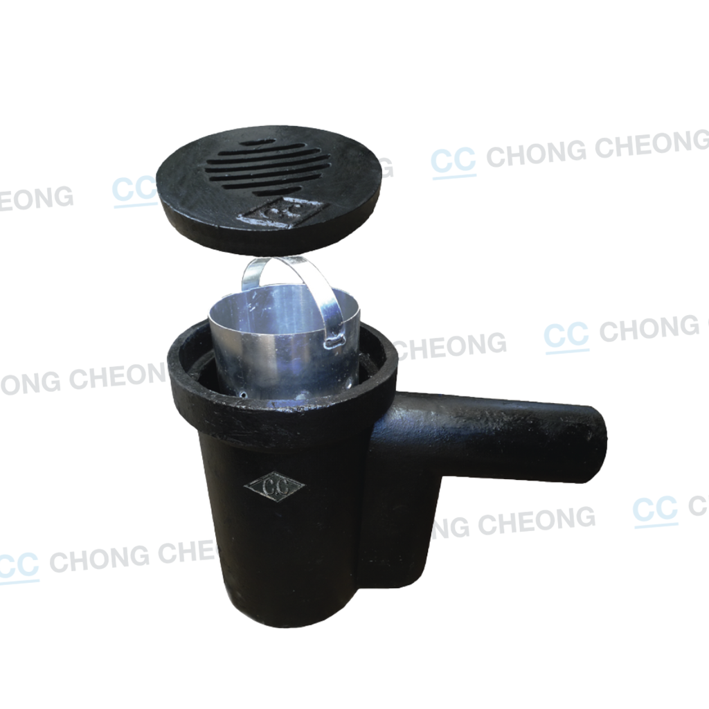 CAST IRON GREASE INTERCEPTOR / GULLY TRAP FOR BIN CENTRE