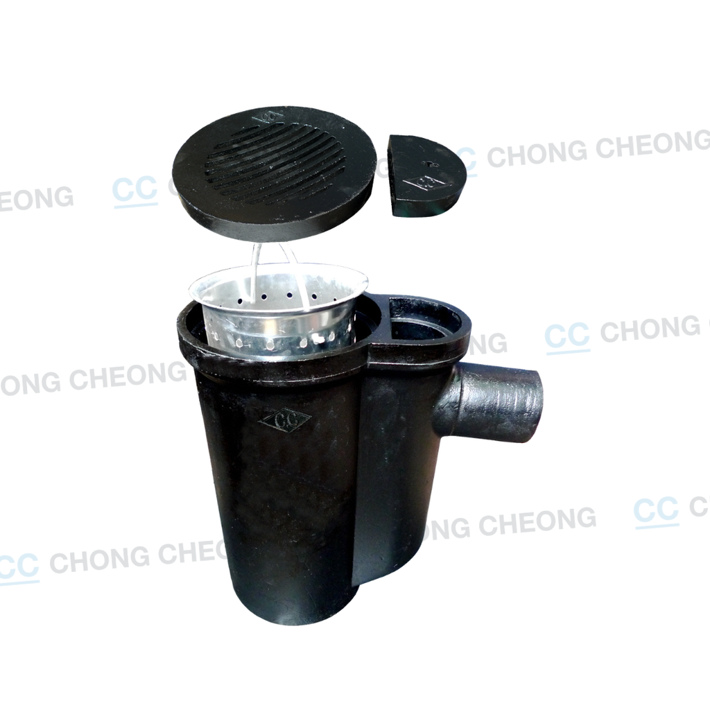 CAST IRON GREASE INTERCEPTOR / GULLY TRAP FOR MARKETS