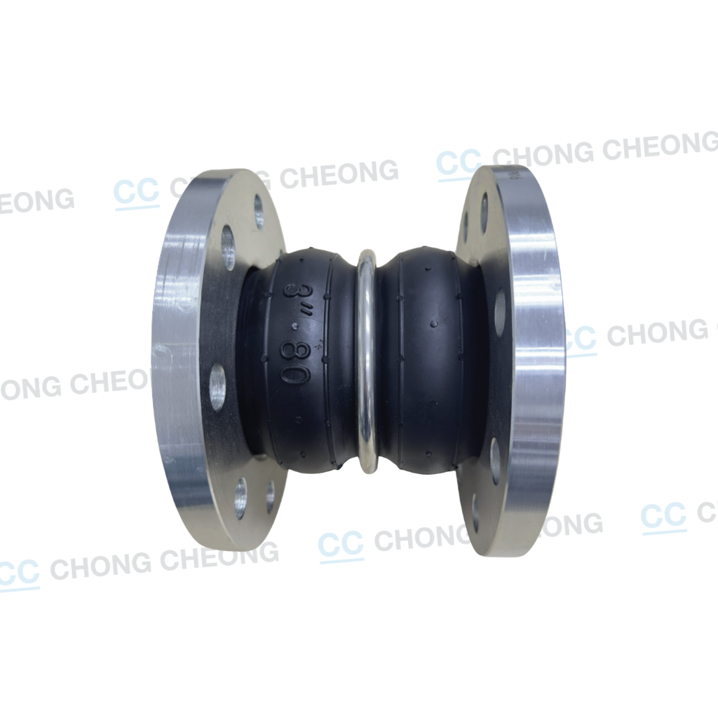 DOUBLE SPHERE RUBBER EXPANSION JOINT