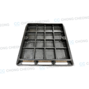 DUCTILE IRON MEDIUM DUTY RECESS/MOSAIC MANHOLE COVER & FRAME (GRADE B125)