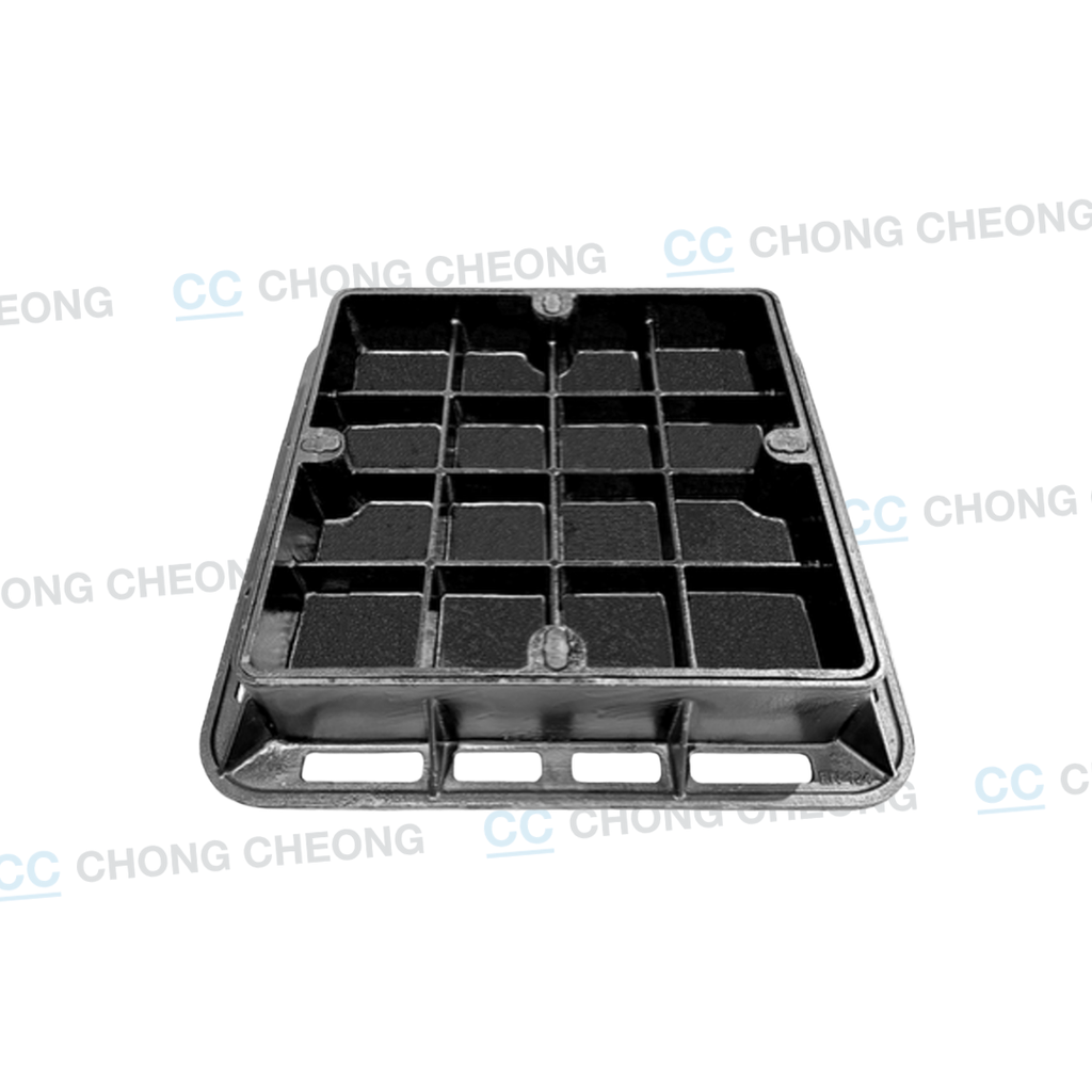 [HDRCH-600] DUCTILE IRON HEAVY DUTY RECESS/MOSAIC MANHOLE COVER & FRAME (GRADE D400)