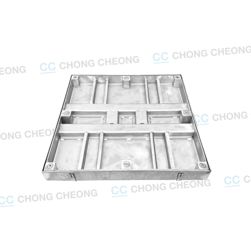 [MCMDSSRW-304, MCMDSSRW-316] STAINLESS STEEL MEDIUM DUTY AIRTIGHT & WATERTIGHT RECESSED COVER & FRAME (SS304 & SS316 AVAIL) (GRADE B125)
