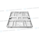 STAINLESS STEEL MEDIUM DUTY AIRTIGHT & WATERTIGHT RECESSED COVER & FRAME (SS304 & SS316 AVAIL) (GRADE B125)