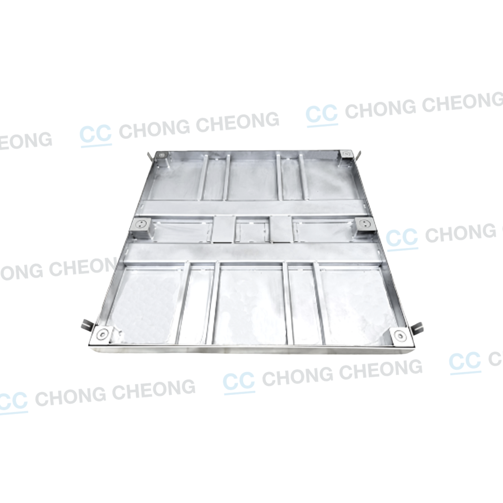 [MCLDSSRW-304-450, MCLDSSRW-304-600, MCLDSSRW-304-800, MCLDSSRW-304-1000] STAINLESS STEEL LIGHT DUTY AIRTIGHT & WATERTIGHT RECESSED COVER & FRAME (SS304) (GRADE A15)