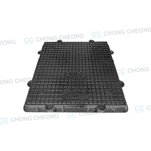 DUCTILE IRON HEAVY DUTY AIRTIGHT & WATERTIGHT DOUBLE SEAL MANHOLE COVER & FRAME (PWCS - 1000MM X 1000MM) (GRADE D400)