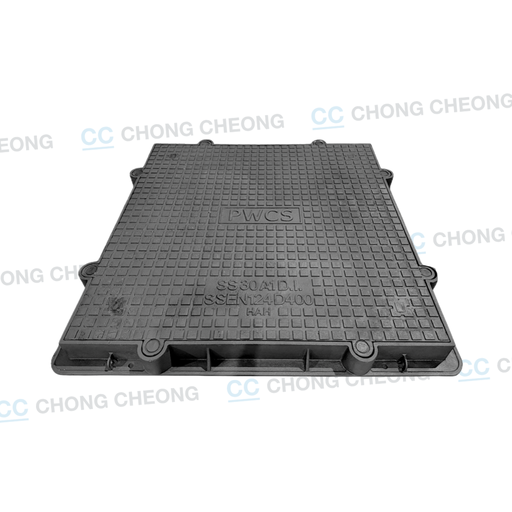 DUCTILE IRON HEAVY DUTY AIRTIGHT & WATERTIGHT DOUBLE SEAL MANHOLE COVER & FRAME (PWCS - 1200MM X 1200MM) (GRADE D400)