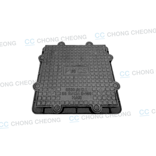 DUCTILE IRON HEAVY DUTY AIRTIGHT & WATERTIGHT DOUBLE SEAL MANHOLE COVER & FRAME (PWCS - 600MM X 600MM) (GRADE D400)