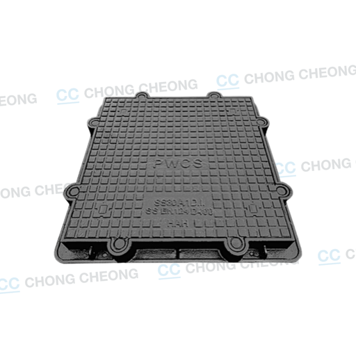 DUCTILE IRON HEAVY DUTY AIRTIGHT & WATERTIGHT DOUBLE SEAL MANHOLE COVER & FRAME (PWCS - 800MM X 800MM) (GRADE D400)