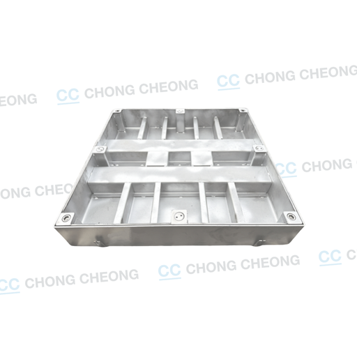 STAINLESS STEEL HEAVY DUTY AIRTIGHT & WATERTIGHT RECESSED COVER & FRAME (SS304 & SS316 AVAIL) (GRADE D400)